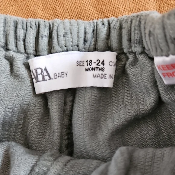 Zara Kids Blue Corduroy Shorts/bloomers Heart Print Polka Dot - Picture 2 of 5